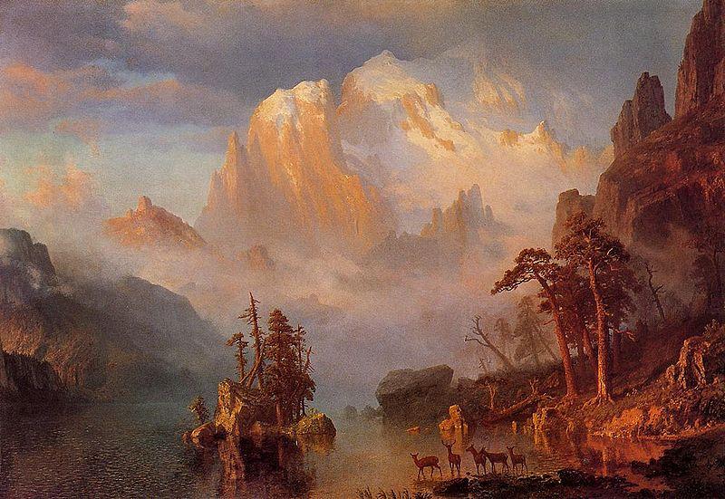 Albert Bierstadt Rocky Mountains Germany oil painting art